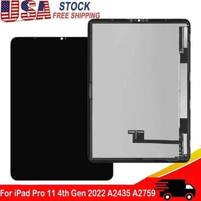 11" For iPad Pro 11 4th Gen 2022 A2435 A2759 LCD Display Touch Screen Digitizer - Image 1 of 4