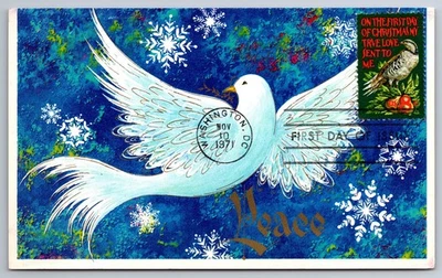 #1445 Christmas Partridge in a Pear Tree FDC Maxi Card on CMAS card - Image 1 of 2