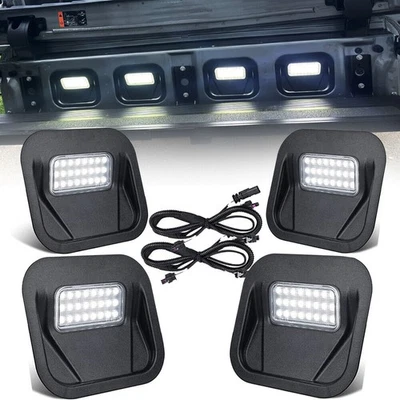 2 Set LED Tailgate Step Light w/ Wiring Kits For GMC Sierra 1500/2500 /3500 Foto 1 de 4