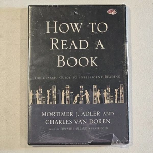 How To Read A Book - Mortimer J. Adler + Charles Van Doren AUDIOBOOK MP3 CD NEW - Picture 1 of 3