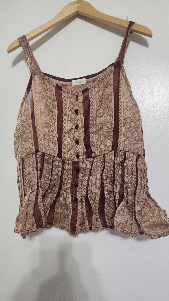 Забор для пикета Krista Larson Cami 100% шелк жаккардовый винный цвет - Изображение 1 из 4