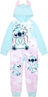 Disney Niñas Lilo and Stitch Pijama Una Pieza Con Capucha Disfraz Regalo Talla 6 Foto 1 de 4