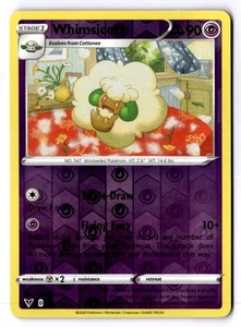 Whimsicott Reverse Holo Rare SWSH04: Vivid Voltage 076/185 NM - Picture 1 of 2
