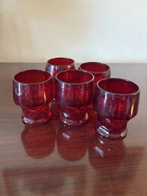 Ruby, Red Tumblers Set Of Five - Image 1 of 2