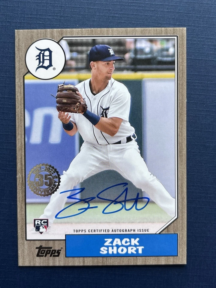 2022 Topps 1987 Topps Style Zack Short #87BA-ZS /50 - Image 1 of 2