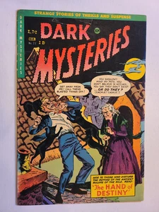 DARK MYSTERIES # 24 MASTER MERIT PUBL 1955 LETZTE AUSGABE - Bild 1 von 5