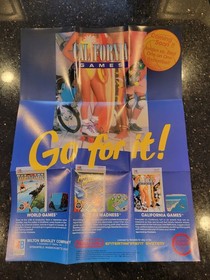 California games Nintendo Nes Poster Insert