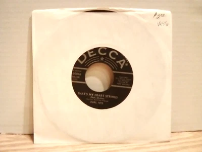 Burl Ives 1956 That's My Heart Strings / The Bus Stop Song 45 RPM Record EX. - Image 1 of 4