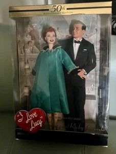 50th ANNIVERSARY I Love Lucy Ep 50 LUCY & RICKY RICARDO Dolls New 2000 - Picture 1 of 10