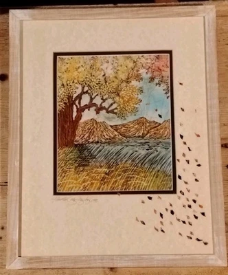 A framed Batik artwork, by Irish Artist, Fionntan Gogarty - Image 1 of 4