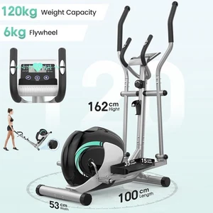 LCD Crosstrainer Zuhause Ellipsentrainer Ultra-leiser 8 Stufen Heimtrainer 120KG - Bild 1 von 10