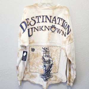 Maglia XL Parchi Disney Pirati dei Caraibi Destinazione Spirito Sconosciuto NUOVA - Foto 1 di 7