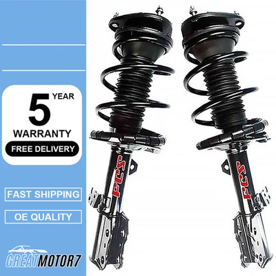 Juego completo de 2 muelles helicoidales y puntales delanteros FCS 2 piezas para Toyota Celica 2000-2005 Foto 1 de 4