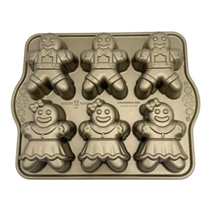 Williams Sonoma Nordic Ware Lebkuchen Männer Mädchen Kinder Kuchenform 9”x11” NEU - Bild 1 von 10