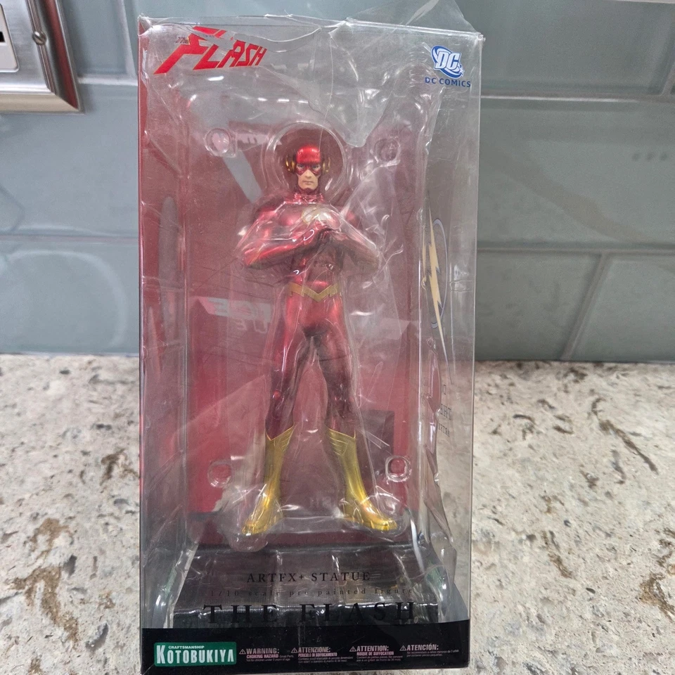 Figura Estatua Kotobukiya DC Comics The Flash Liga de la Justicia ArtFX+ Escala 1/10 Foto 1 de 4