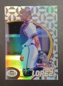 Tarjeta Topps TEK Javy Lopez Atlanta Braves 1998 #65 patrón 31 - Imagen 1 de 2