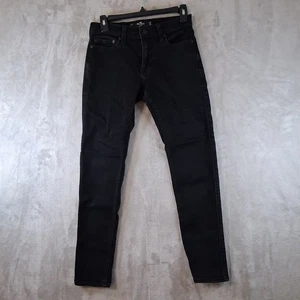 Pantalones de mezclilla negros elásticos avanzados ajustados Hollister California talla W26 L30 26x30 - Imagen 1 de 17