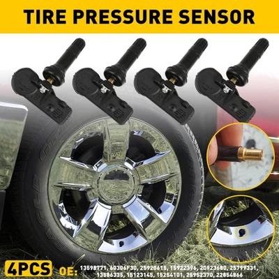4/8x TPMS Tire Monitoring Pressure Sensors for 13598771 Chevrolet Cadillac Buick - Image 1 of 4