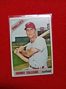 1966 Topps Baseball Card #230 JOHNNY CALLISON Phillies Item 2 VG - Picture 1 of 3
