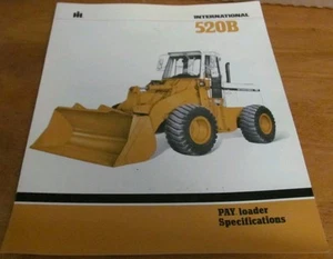 IH International 520B Pay Loader ADJE-50632-K Specs Sales Brochure August 1981 - Picture 1 of 4