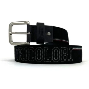 Cintura Aeronautica Militare Frecce Tricolori CP257 in Pelle Nera CI24 - Picture 1 of 4