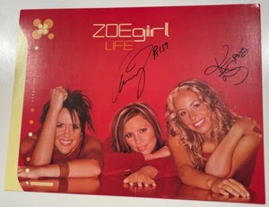 AUTOGRAPHED ZoeGirl PROMO Color Picture/Poster on Sparrow Records In 2001! - Picture 1 of 2