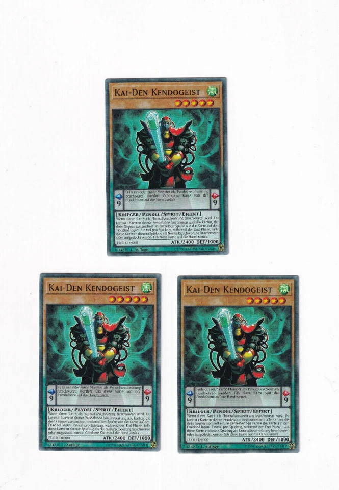 Yugioh FLOD-DE000 Kai Den Kendogeist (Common) - Playset (3x) - Bild 1 von 1