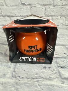 New Spittoon Classic Edition Tobacco Mud Jug Spit Happens. New, Distressed Box