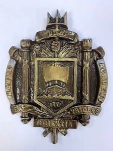 United States Naval Academy Seal, 8"x6" Hand Sculpted and Painted - Picture 1 of 1