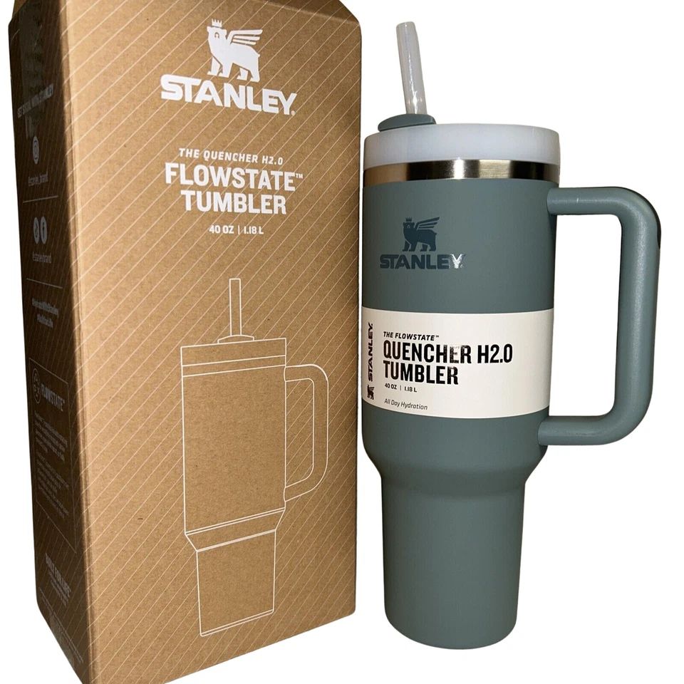 Stanley The Quencher 40 oz H2.0 FlowState Tumbler - Bay Leaf Green