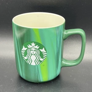 Starbucks MISTY Green Marbled Coffee Mug 2022 15 Oz rare - Picture 1 of 2