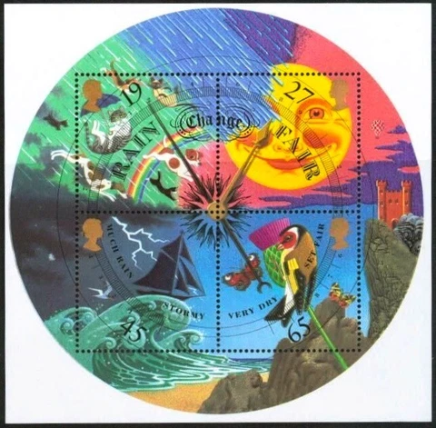 GB GB BRITAIN 2001 The Weather S/S Mint NH Cover