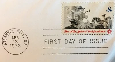 Rise Spirit of Independence DECLARATION First Day of Issue 1973 A.C., NJ MINT - Image 1 of 4