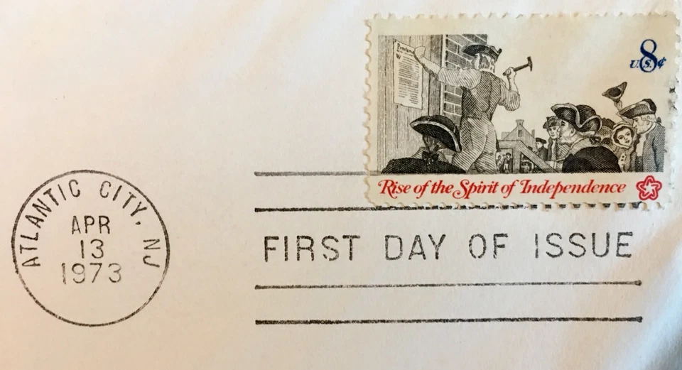 Rise Spirit of Independence DECLARATION First Day of Issue 1973 A.C., NJ MINT - Image 1 of 4