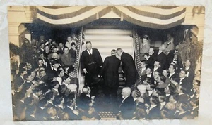 127f. RPPC OF PRESIDENT THEODORE ROOSEVELT, ATTENDS CAMPAIGN RALLY, BIG CROWD - Picture 1 of 2