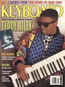 KEYBOARD magazine TEDDY RILEY May 1992 KURZWEIL K2000 ROLAND JV-80 NEW JACK - Picture 1 of 1