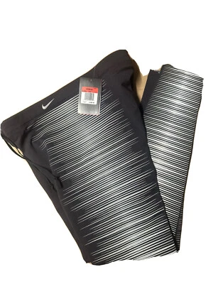 Nike Flash Women's Large Reflective Running Tights Black Silver 618292-010 NWT - Image 1 of 4