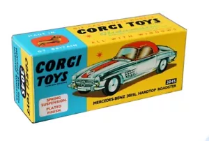 Corgi toys boîte box repro 304S Mercedes 300 SL hardtop roadster - Foto 1 di 1