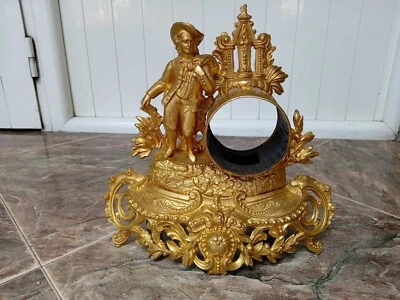 Antique Bronzed Spelter Case For French Louis 16 Style Mantle Clock-19 c. - Image 1 of 4