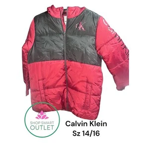 Calvin Klein Jungen Heavyweight Hooded Bubble Jacke mit Polarfleece Gr. 14/16 - Bild 1 von 4