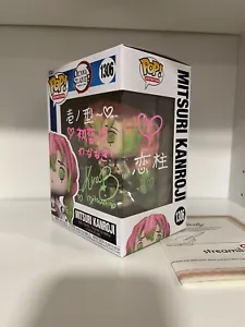 Funko Pop Mitsuri Kanroji 1306 Demon Slayer Anime Signed Auto Japanese Kanji - Imagen 1 de 7
