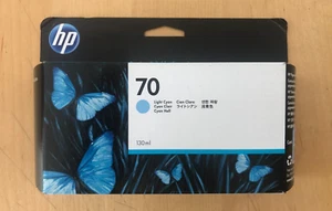 Oryginalny atrament HP 70 - LIGHT CYAN / Z2100 Z3100 Z3200 Z5200 (Z VAT) W PUDEŁKU 2025 - Zdjęcie 1 z 1
