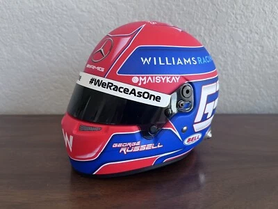 2021 George Russell Williams Formula 1 1:2 Scale F1 Helmet - Image 1 of 4