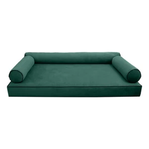 STYLE V6 Vollsamt Kontrastpfeife Innenbereich Tagesbett Matratzenkissen | NUR ABDECKUNG | AD317 - Bild 1 von 12