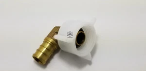 Gomito girevole filettato RV 1/2"" PEX x 1/2"" femmina NPT - Raccordo a crimpatura, SENZA PIOMBO - Foto 1 di 3