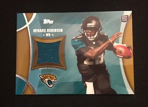 TARJETA DE JERSEY JACKSONVILLE JAGUARS AUTÉNTICA CERTIFICADA DENARD ROBINSON JUEGO - Imagen 1 de 2