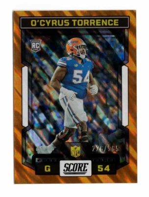 2023 Score - Rookies O'Cyrus Torrence #398 Lava /565 (RC) - Image 1 of 2