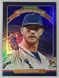 2020 Donruss HOLO BLUE #7 PETE ALONSO * New York Mets * DIAMOND KINGS