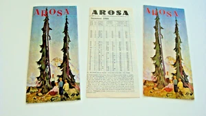 AROSA SWITZERLAND TRAVEL BROCHURES SCHWEIZ ORIGINAL VINTAGE 3 ITEMS - Picture 1 of 6