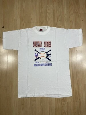 VTG  2000 New York Yankees VS. Mets Subway Series T-Shirt Sz XL - Image 1 of 4